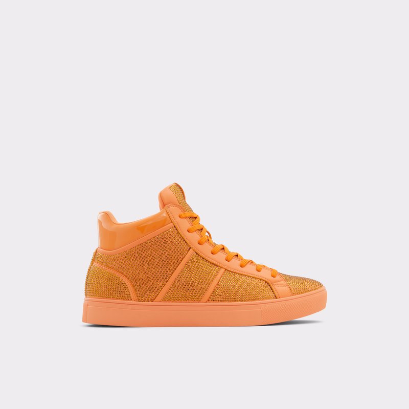 Men's Aldo Balawen High Sneakers Orange | 7340-NPJHB