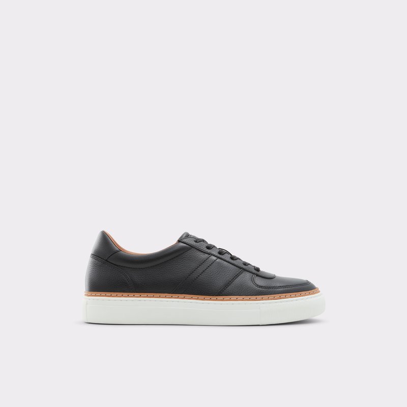 Men's Aldo Checkers Low Sneakers Black | 4250-EZDLM