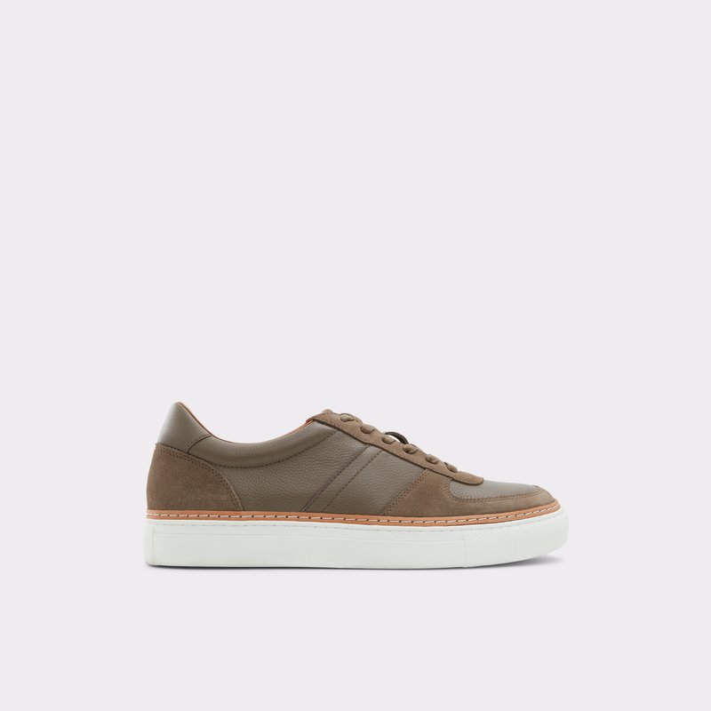 Men's Aldo Checkers Low Sneakers Pewter | 0452-YHLQI