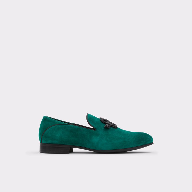 Men's Aldo Golmard Loafers Dark Green | 4912-OKBNE