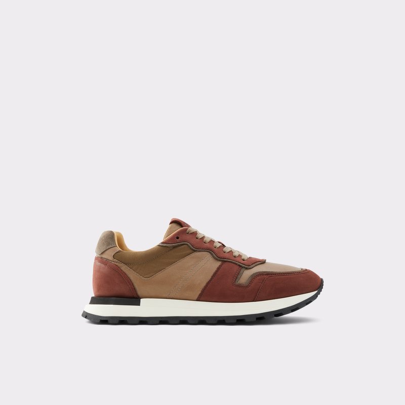 Men's Aldo Huntingdale Low Sneakers Brown | 9583-CBDIR
