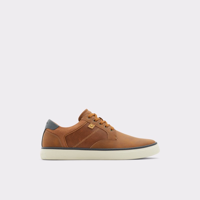 Men's Aldo Lindros Low Sneakers Brown | 2483-FOYQD