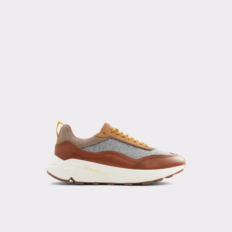 Men's Aldo Mirirathien Low Sneakers Brown | 2031-TNOPX