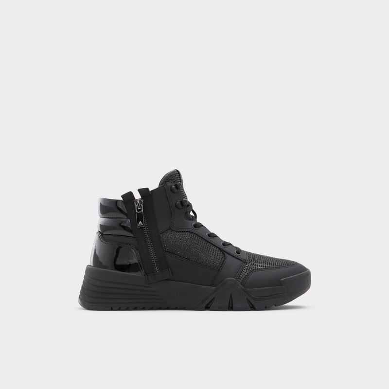 Men's Aldo Palladia High Sneakers Black | 9014-NTHAM