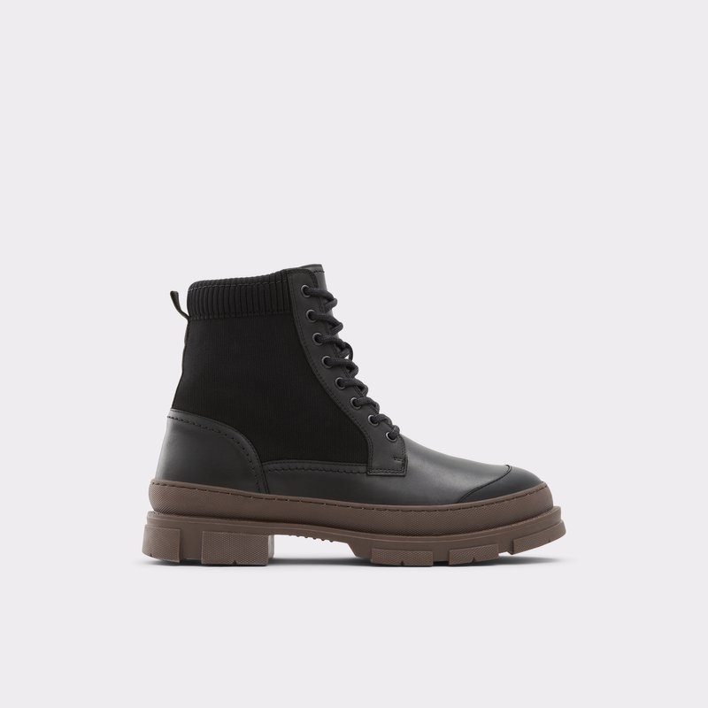 Men's Aldo Rove Lace Up Boots Black | 0468-IFYHT