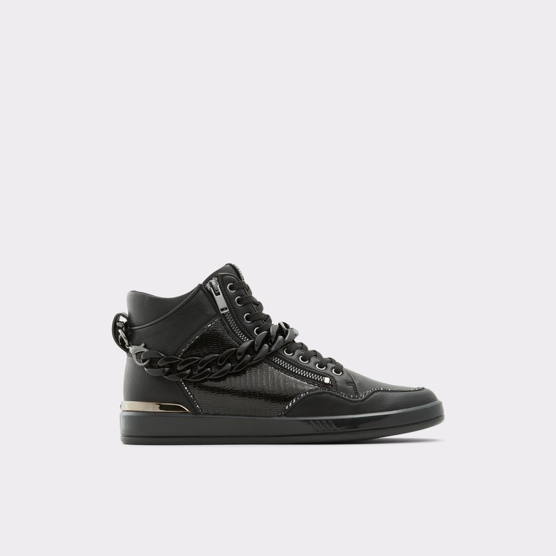 Men's Aldo Strollux High Sneakers Black | 7352-AVDPM