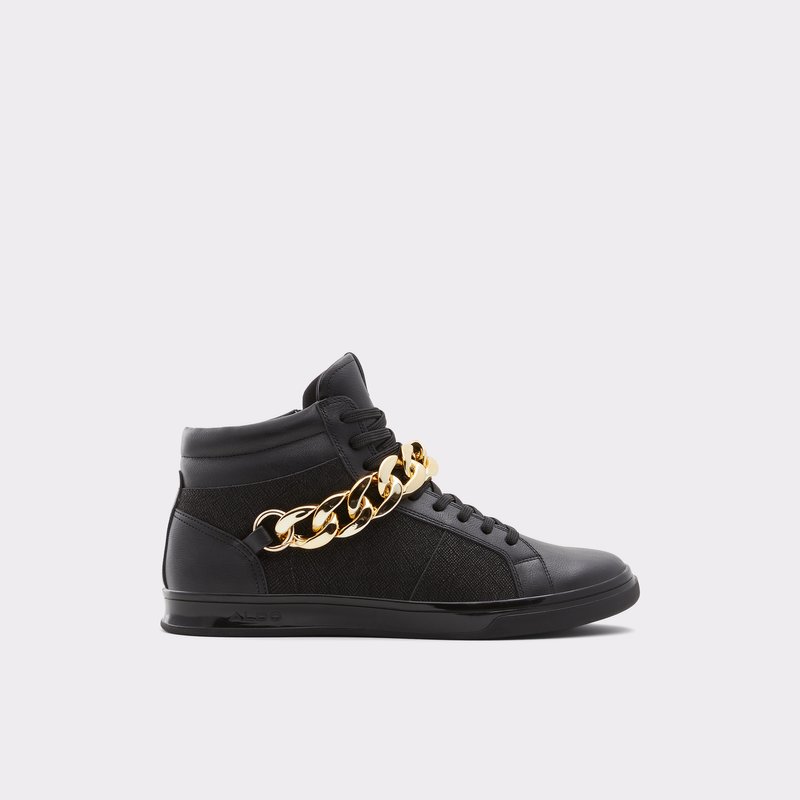 Men's Aldo Tribecca High Sneakers Black | 4906-JIBTH