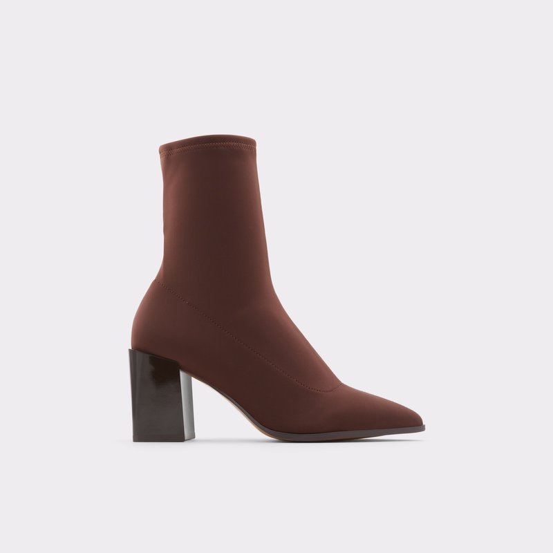 Women's Aldo Adwigocia Sock Boots Brown | 4619-ELVPJ