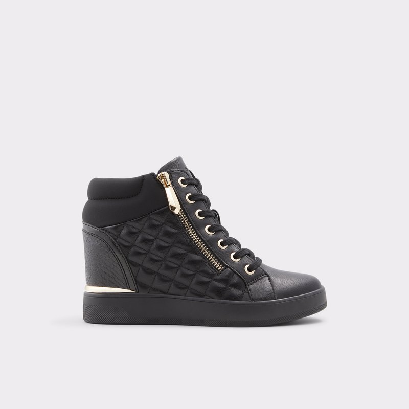Women's Aldo Ailanna Lace Up Sneakers Black | 7035-SPOGN