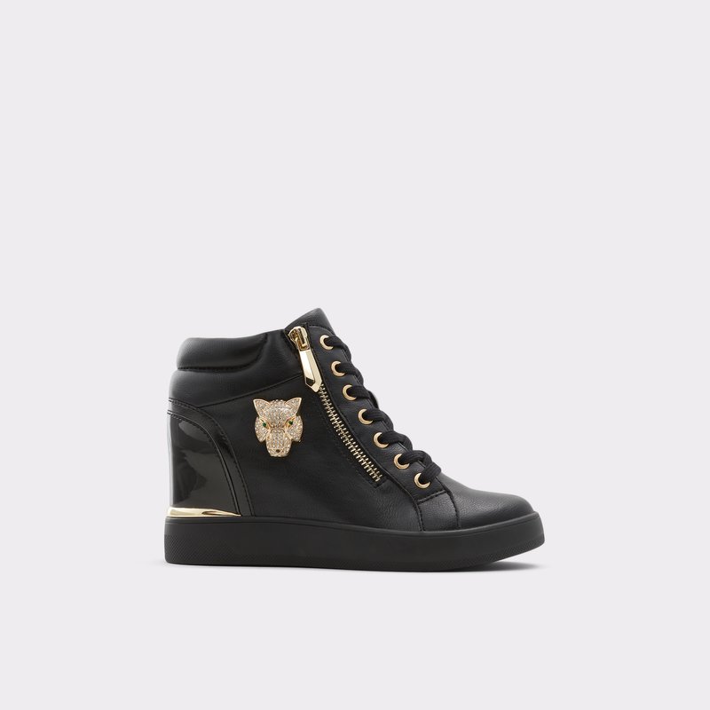 Women's Aldo Aloivu Wedge Sneakers Black | 1395-MJWYP
