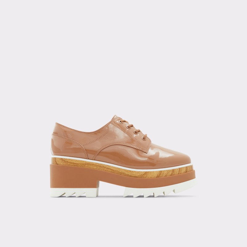 Women's Aldo Blunchan Oxfords Dark Beige | 5716-XGEFL