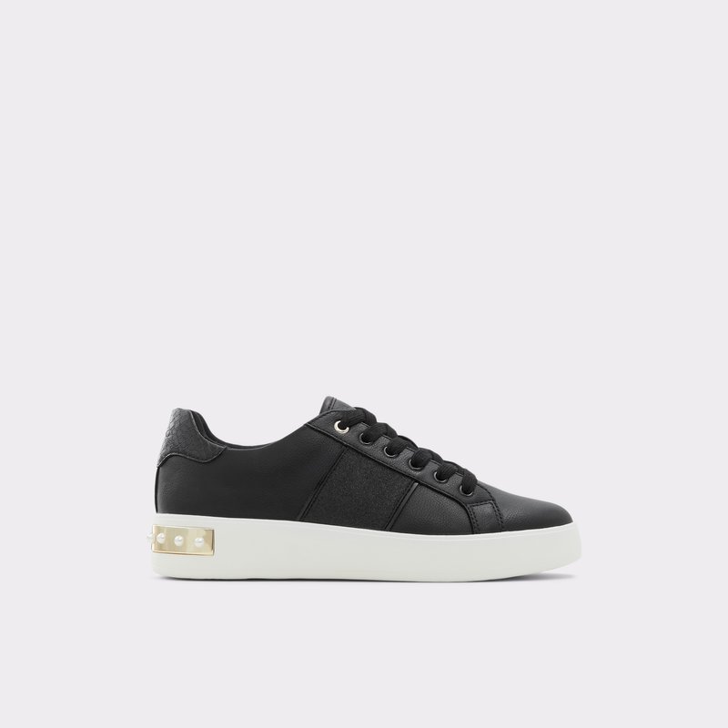 Women's Aldo Ciela Lace Up Sneakers Black | 9412-HVYSR