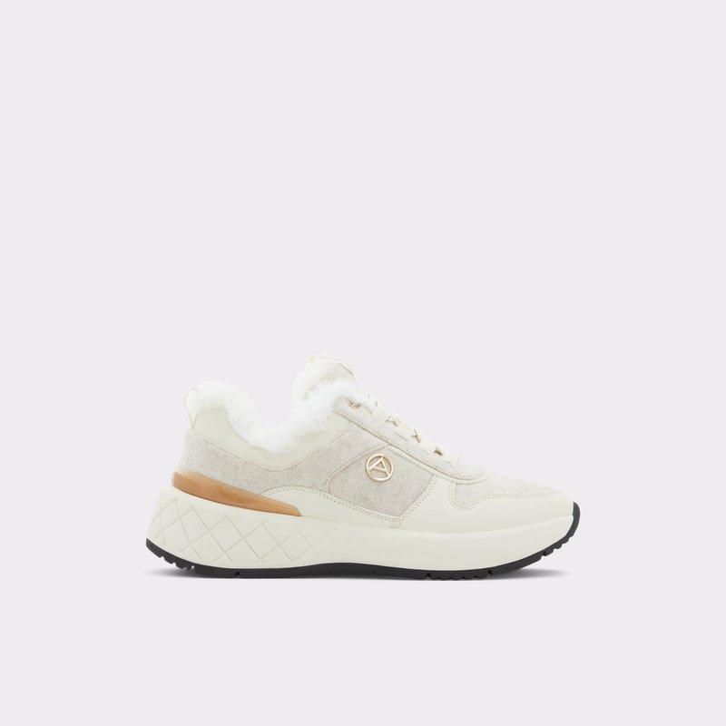 Women's Aldo Citycozy Lace Up Sneakers Bone | 7389-NELJS
