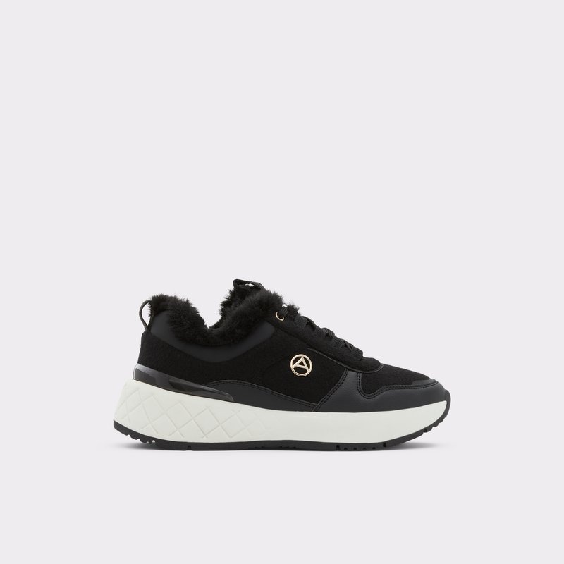 Women's Aldo Citycozy Lace Up Sneakers Black | 8927-QFNVD