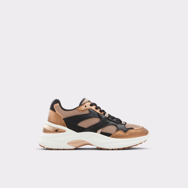 Women's Aldo Createv2 Low Sneakers Bronze | 2815-GIQET