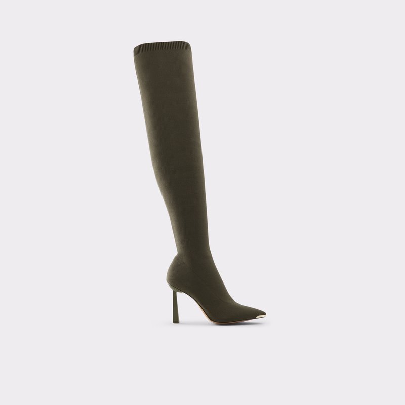 Women's Aldo Crulla Over The Knee-Boots Khaki | 2813-ORXPM