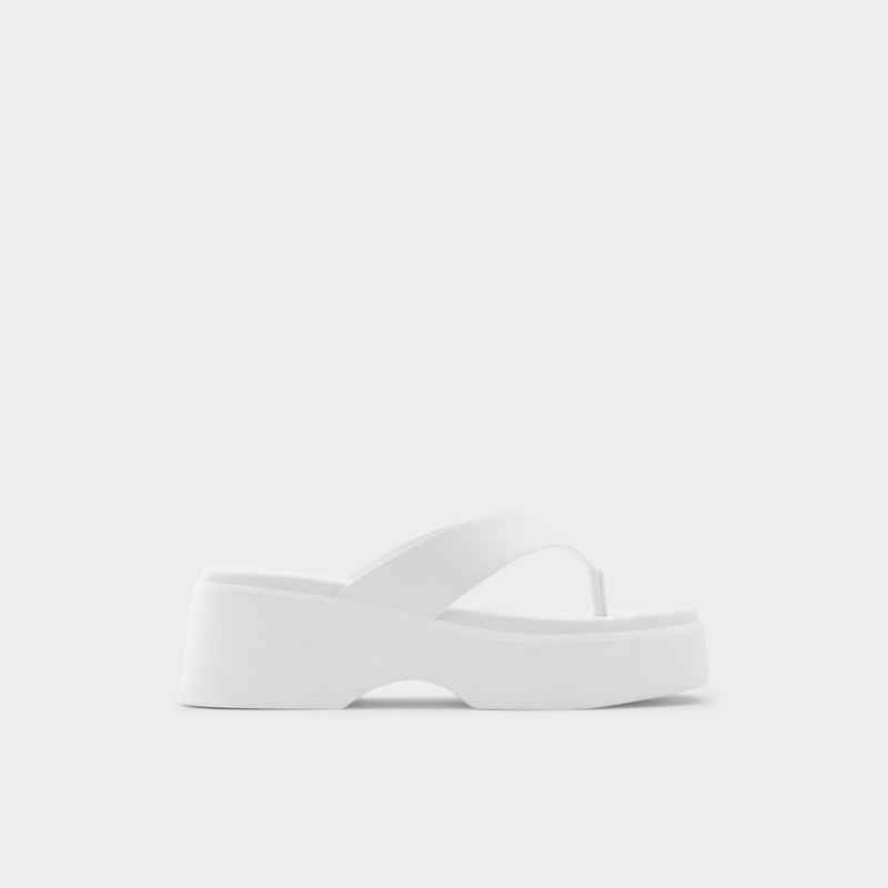 Women's Aldo Delphy Platform Sandals White | 5673-AWIZF