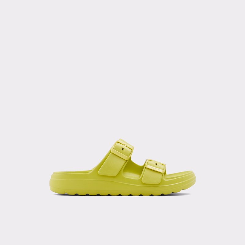 Women's Aldo Eteiven Flat Sandals Light Green | 9130-BPMLN