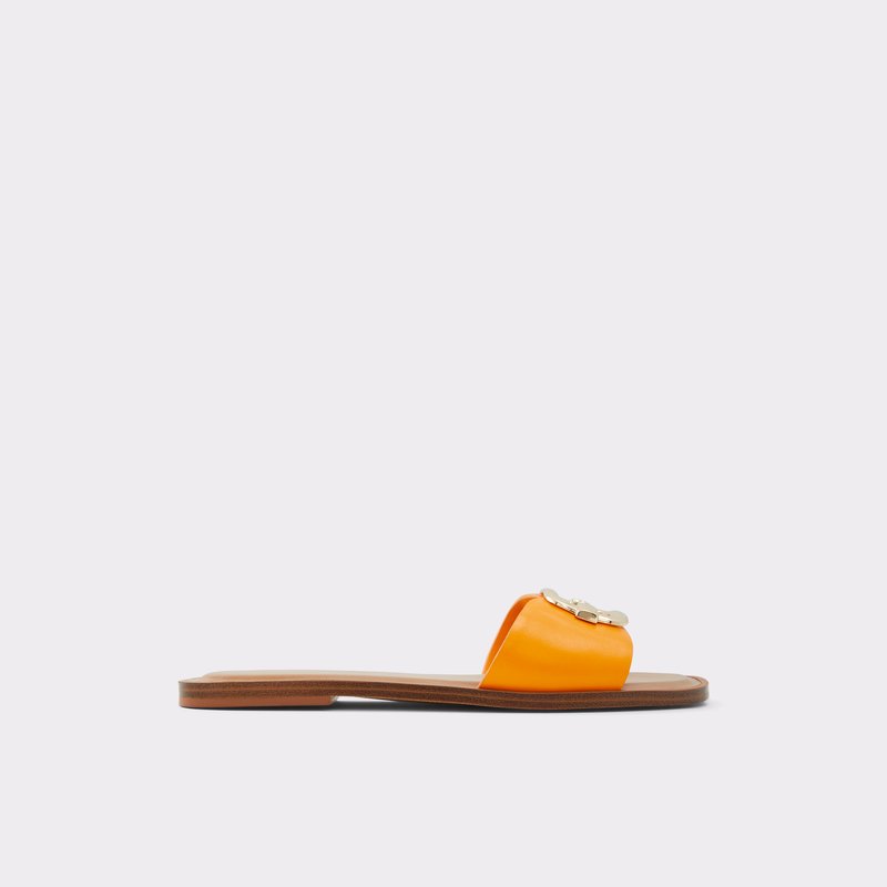 Women's Aldo Glaeswen Flat Sandals Light Orange | 6052-XQIBL