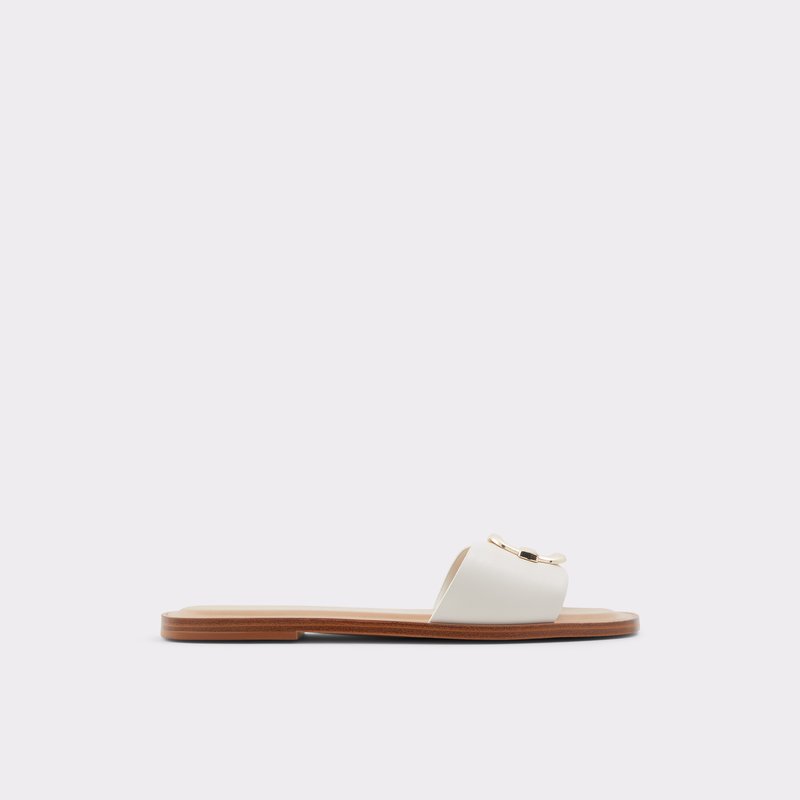 Women's Aldo Glaeswen Flat Sandals White | 4183-AXUOV