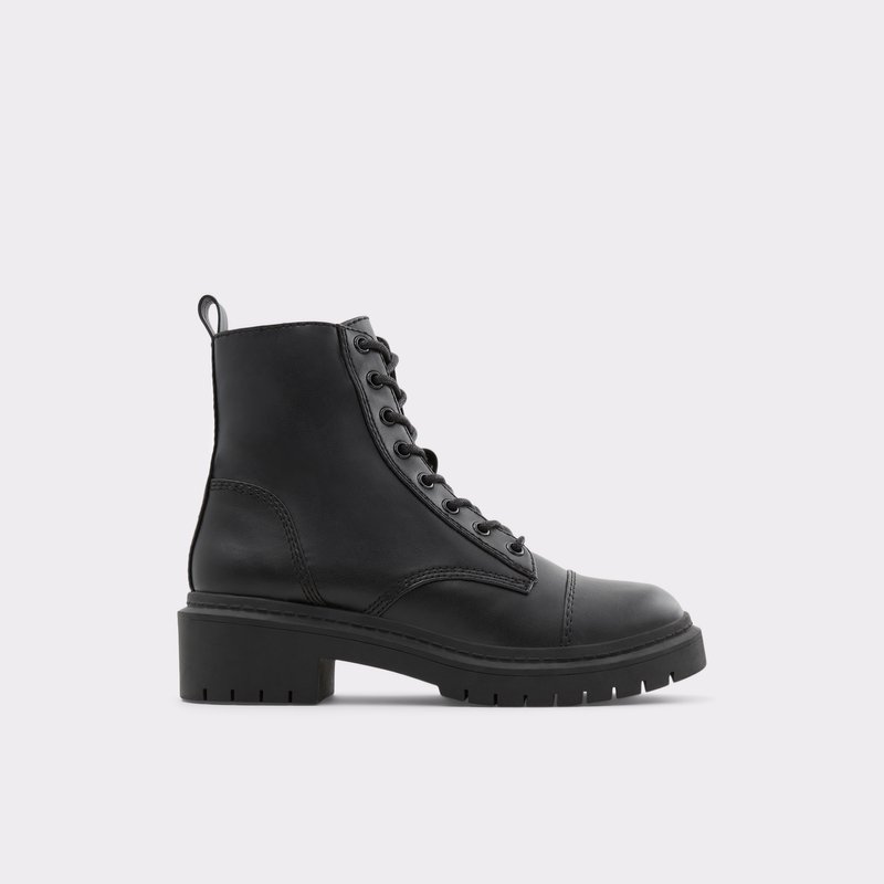 Women's Aldo Goer Combat Boots Black | 7584-YVTLI