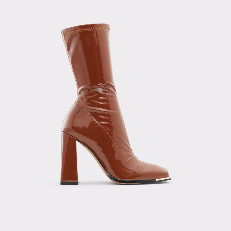 Women's Aldo Metro Sock Boots Dark Beige | 4180-RDWCL