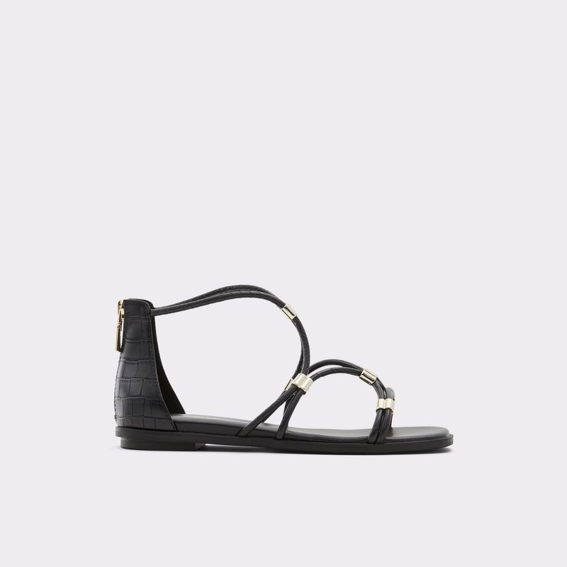 Women's Aldo Oceriwenflex Flat Sandals Black | 7852-CKZLG