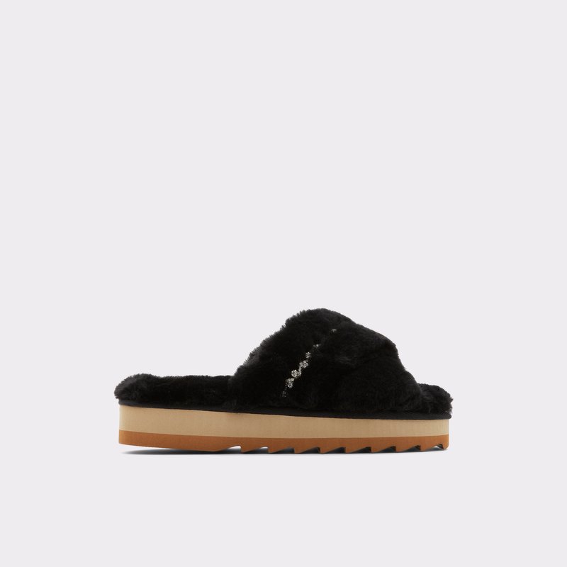 Women's Aldo Onaretlan Slippers Black | 1937-LGEVX