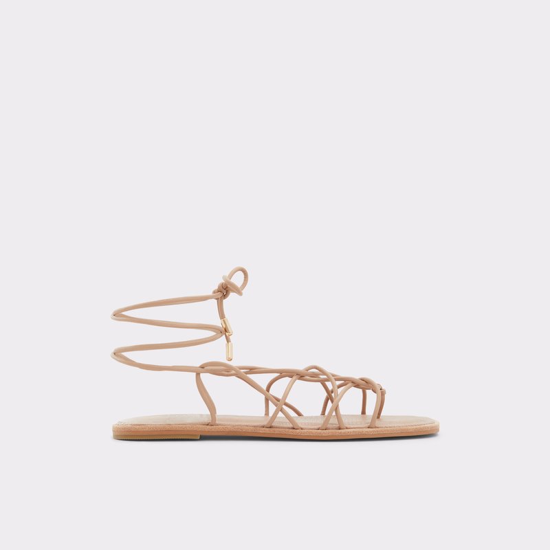 Women's Aldo Posey Flat Sandals Beige | 1709-FGBJA