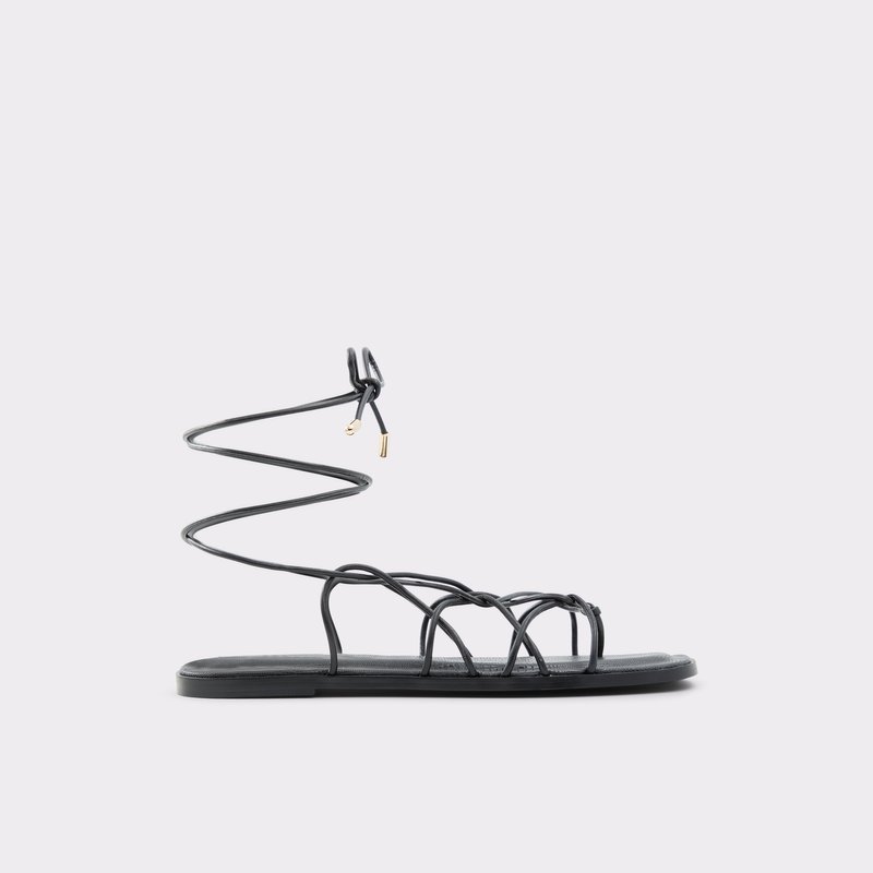 Women's Aldo Posey Flat Sandals Black | 1397-RWULB
