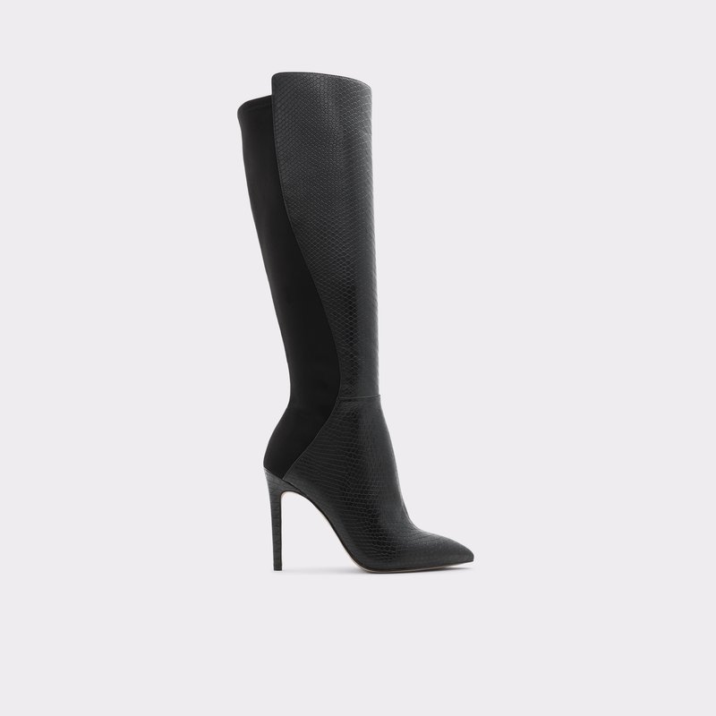 Women's Aldo Sophialaan Knee High Boots Black Snake | 6514-ABCZD
