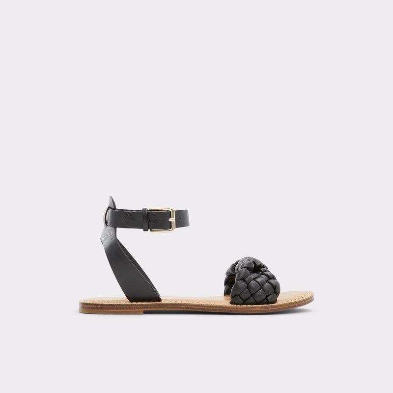 Women's Aldo Tressa Flat Sandals Black | 8367-AMXKL