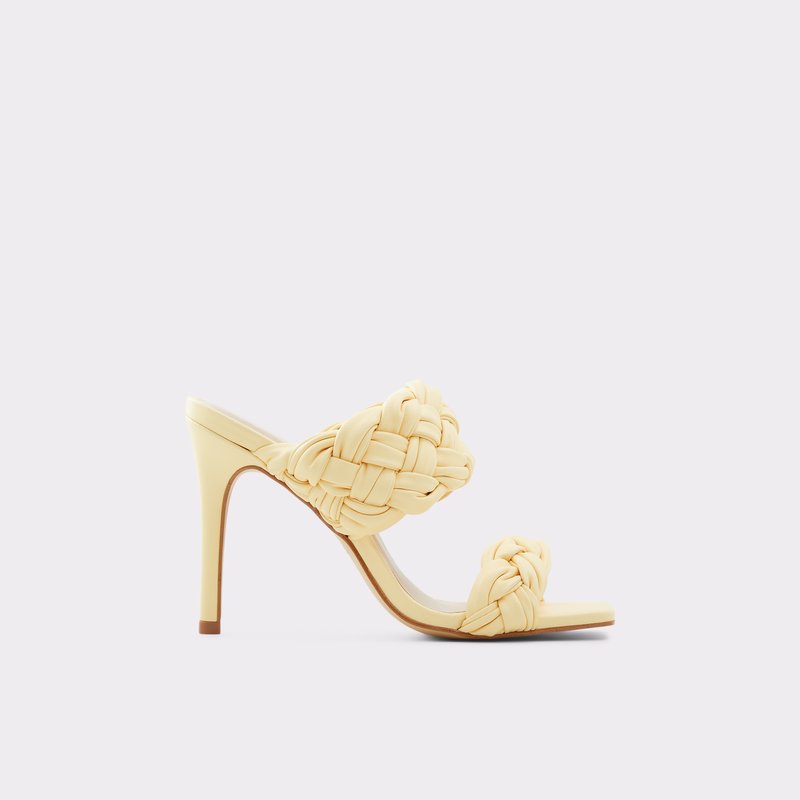 Women's Aldo Wovella High Heels Light Yellow | 9860-IZBWQ