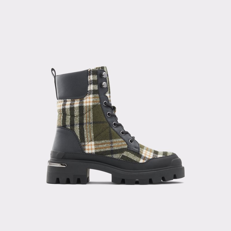Women's Aldo Yuclya Combat Boots Khaki | 5321-TJWUN
