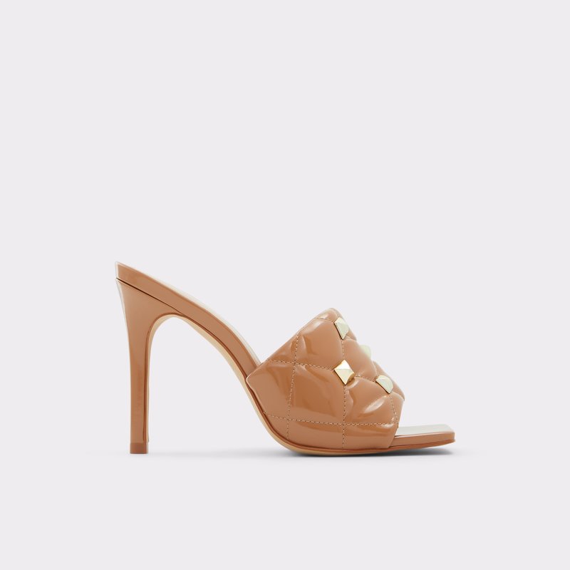 Women's Aldo Zaesa High Heels Dark Beige | 8721-CBKSJ