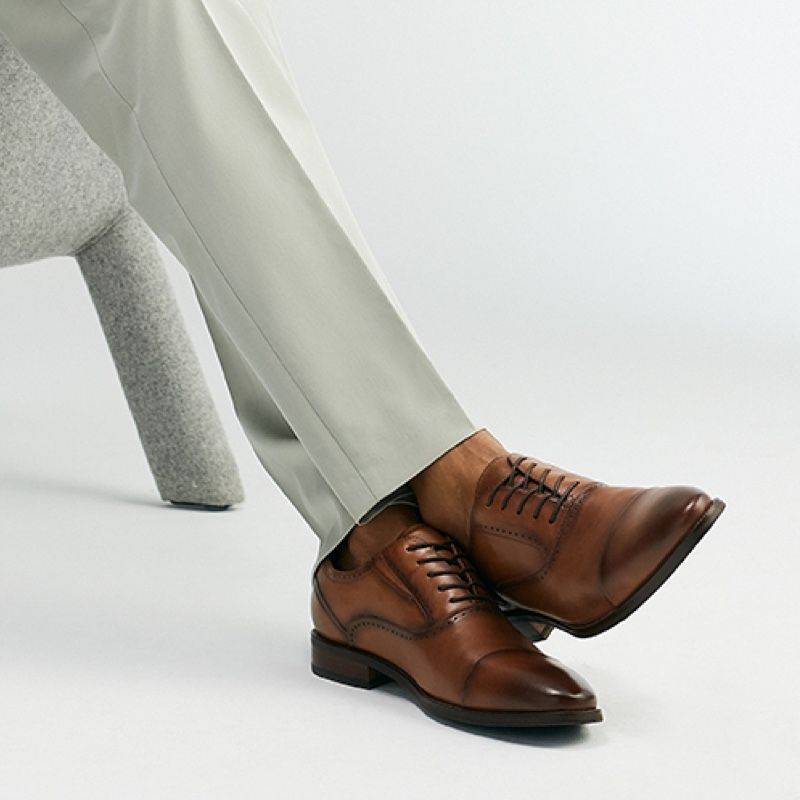 Men's Aldo Abawienflex Dress Shoes Brown | 9357-MRTEZ
