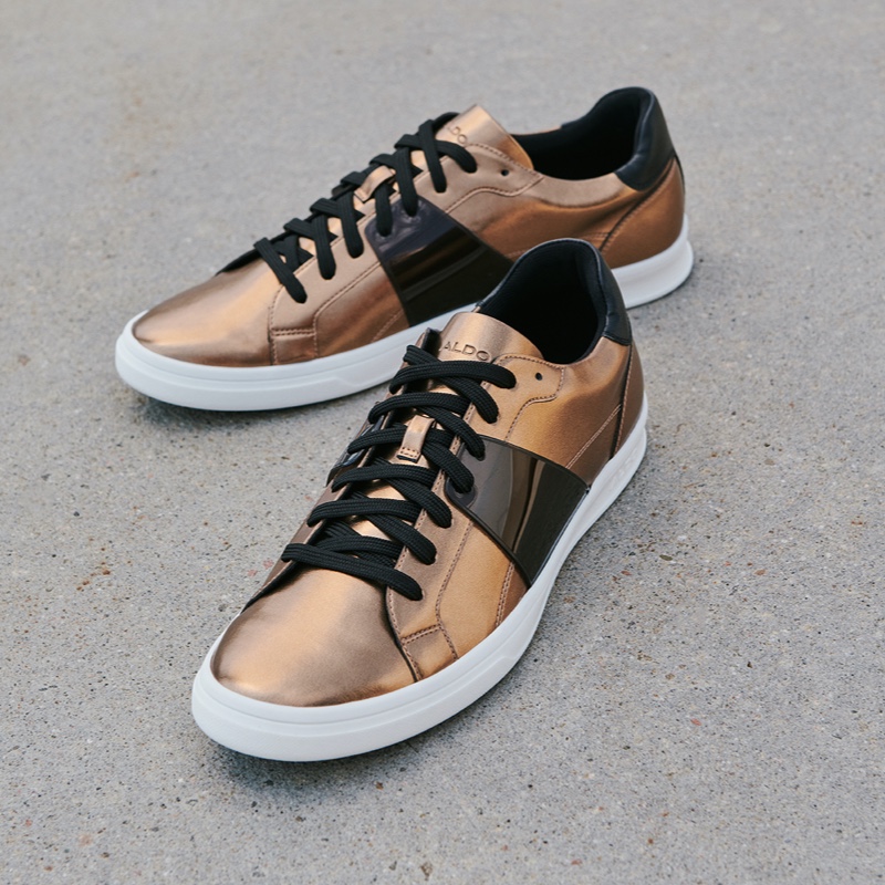 Men's Aldo Abisinio Low Sneakers Copper | 7026-LQSKF