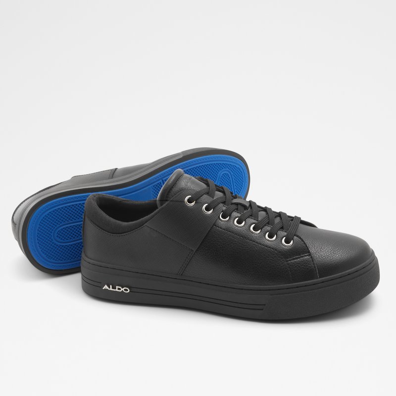 Men's Aldo Agassi Low Sneakers Black | 6738-ENOIF