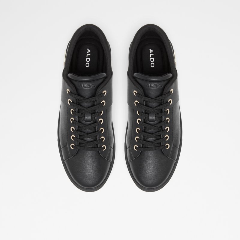 Men's Aldo Agassi Low Sneakers Black | 6738-ENOIF