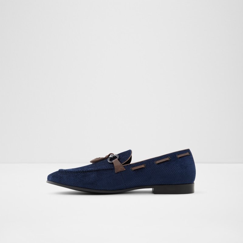 Men's Aldo Ampthill Loafers Navy | 0748-AVEGN