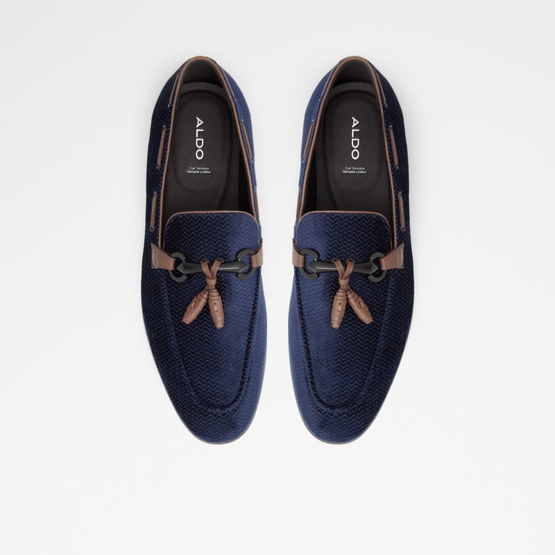 Men's Aldo Ampthill Loafers Navy | 0748-AVEGN