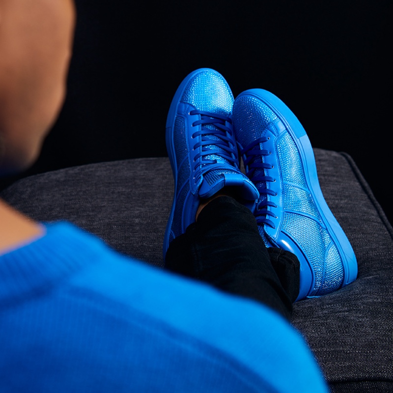 Men's Aldo Balawen High Sneakers Blue | 3726-XBLER
