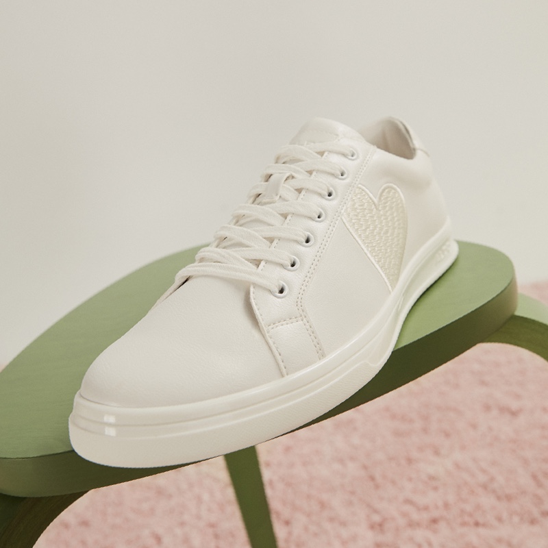 Men's Aldo Blacktie Low Sneakers White | 4769-CFZGL
