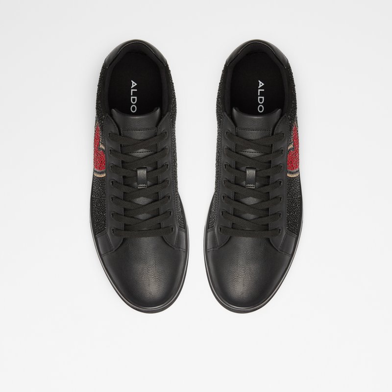 Men's Aldo Carapetos Low Sneakers Black | 4503-BDKOH