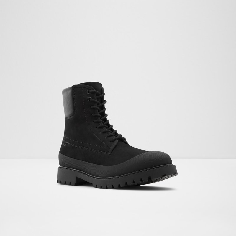 Men's Aldo Careg Lace Up Boots Black | 1587-DLSFJ