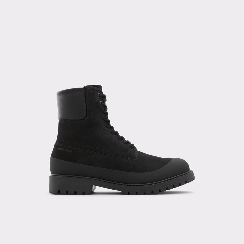 Men\'s Aldo Careg Lace Up Boots Black | 1587-DLSFJ