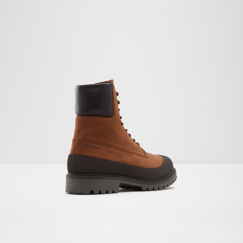 Men's Aldo Careg Lace Up Boots Brown | 8694-AFTDL