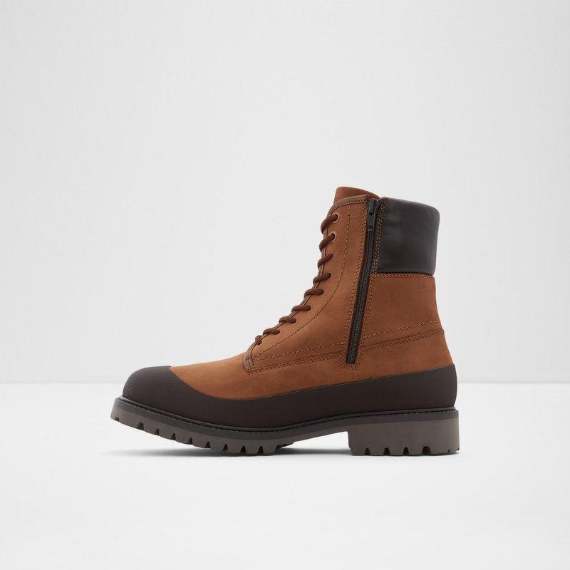 Men's Aldo Careg Lace Up Boots Brown | 8694-AFTDL