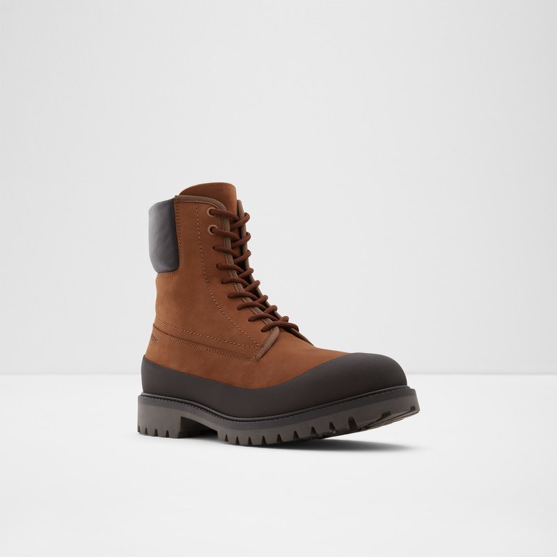 Men's Aldo Careg Lace Up Boots Brown | 8694-AFTDL