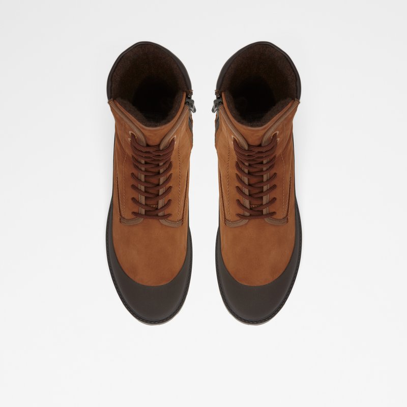 Men's Aldo Careg Lace Up Boots Brown | 8694-AFTDL